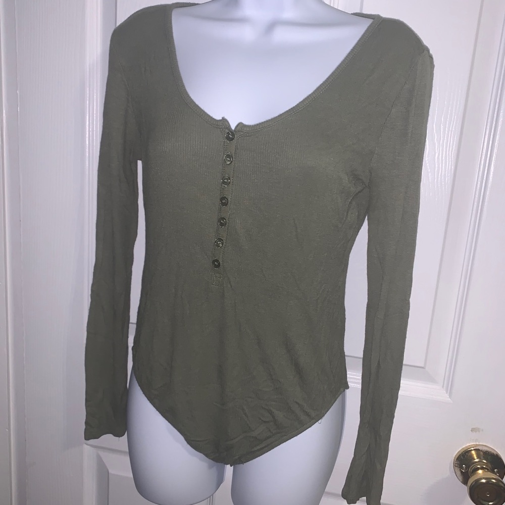 Women’s bodysuit olive green